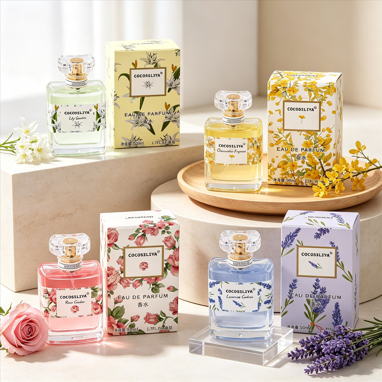 Perfume Floral Fragrance - Perfume COCOSILIYA para Mujer, 1.7oz X